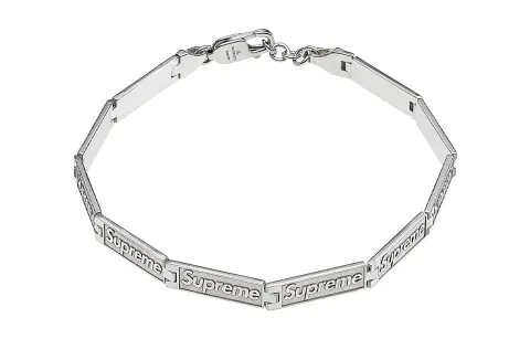 Supreme Jacob & Co Logo Link Bracelet