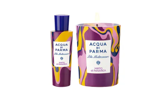 Palette, perfume, fresh blue set, candle, limited edition, 30 ml, 200G, #2023