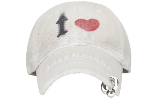 Balenciaga Baseball Caps Unisex White