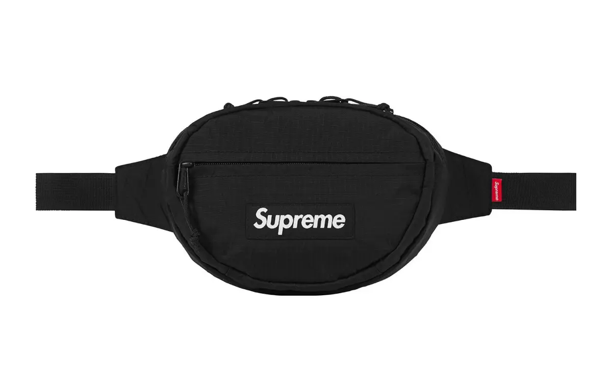 Supreme FW18 Fabric Sling Bag, Crossbody Bag, Fanny Pack Regular Unisex Black