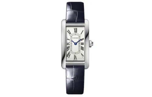 CARTIER TANK DE Quartz Movement 30m Waterproof Women's Watch 35.4*19.4mm White Dial Stainless Steel Case