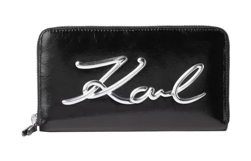 KARL LAGERFELD / Karl Lagerfeld Jeans Leather Wallet Women's Black
