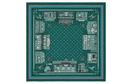 HERMES Scarves Women's Green