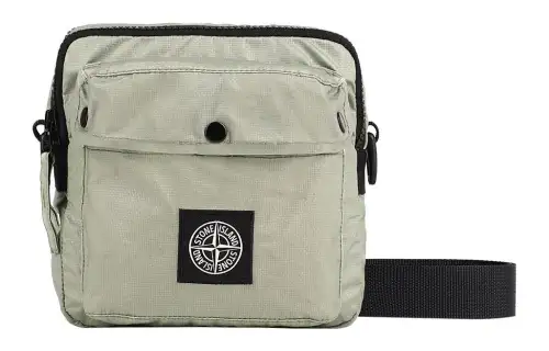 STONE ISLAND Cotton Sling Bag, Fanny Pack Men's Sage Green