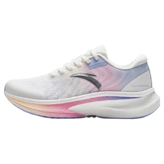 ANTA Champion Series Running Shoes Women's Low-Top White Blue Pink