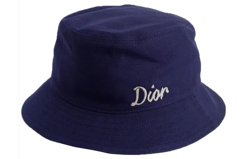 Dior 2010s logo-embroidered cotton hat