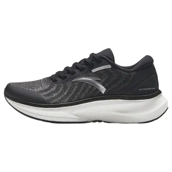 Anta Anti-Slip Wear-Resistant Low-Top Running Shoes Women's Black White