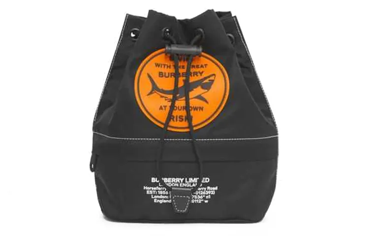 Burberry Polyester Storage Bag, Crossbody Bag, Handbag Regular Unisex Black