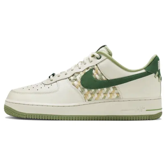 Nike Air Force 1 Low '07 Premium NAI-KE Bamboo Weave Sail Gorge Green
