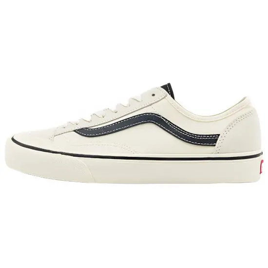 Vans Style 136 Skateboarding Shoes Unisex Low-top Beige/Black