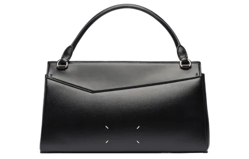 Maison Margiela Grain Leather Shoulder Bag, Crossbody Bag, Handbag Women's Black