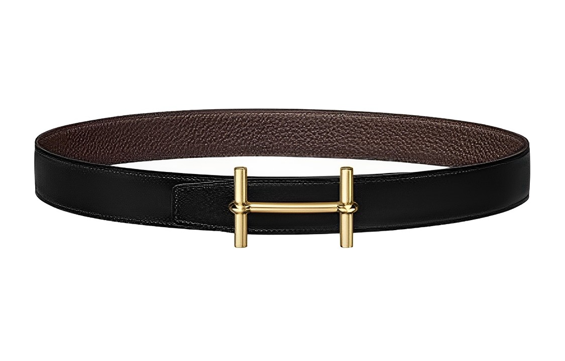 Мужской ремень Hermes HERMES Togo 3.2cm (черный)