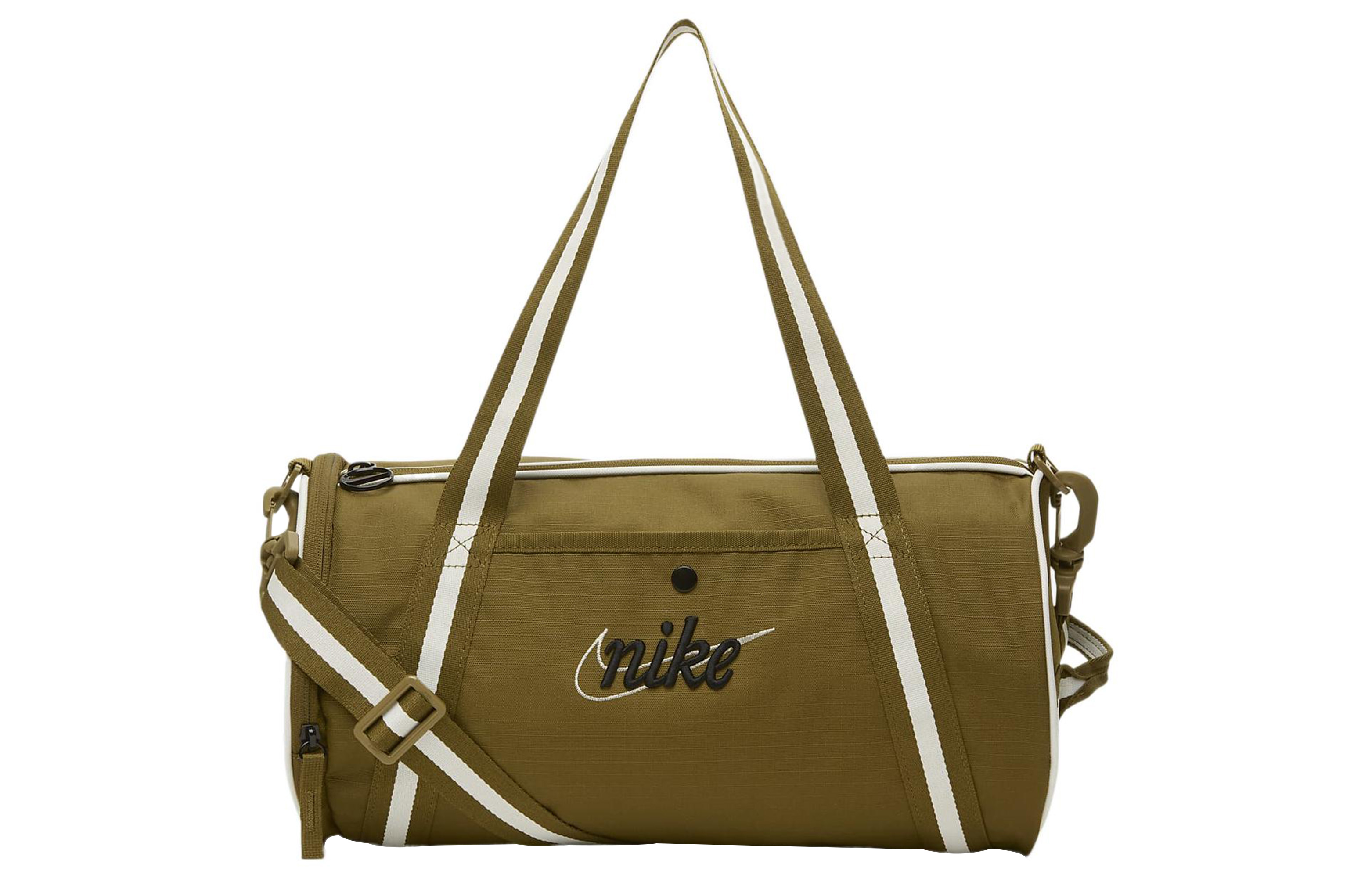 Nike Heritage Fabric Luggage Bag, Shoulder Bag, Crossbody Bag, Handbag Regular Unisex Olive Green