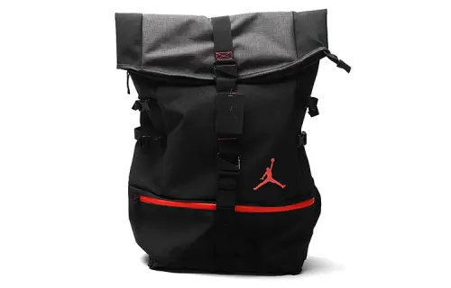 Jordan Polyester Backpack Regular Unisex Black Red