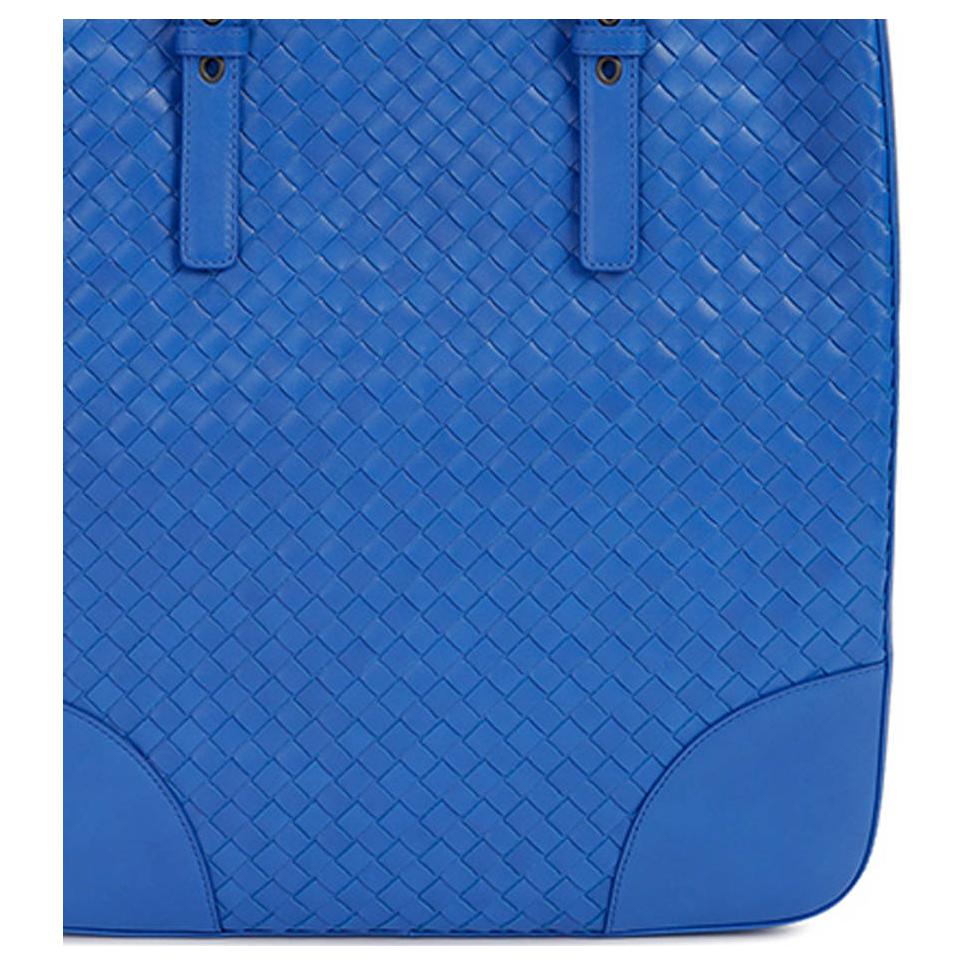 Женская сумка Bottega Veneta (синяя) — фото 5