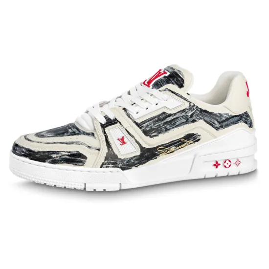 LOUIS VUITTON Trainer Colored In White Black
