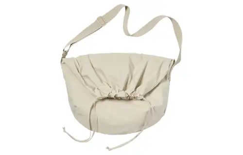 UNIQLO U Collection Polyester Shoulder Bag, Crossbody Bag Unisex Light Beige