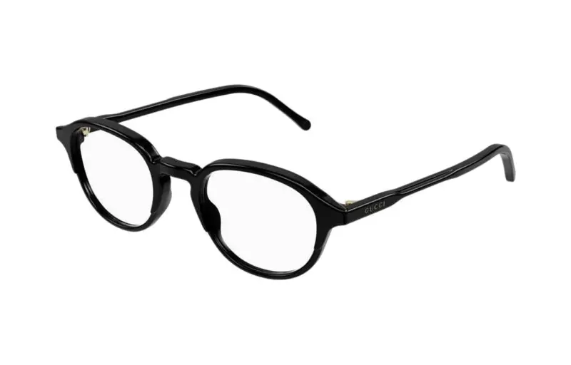 Gucci logo-print round-frame glasses