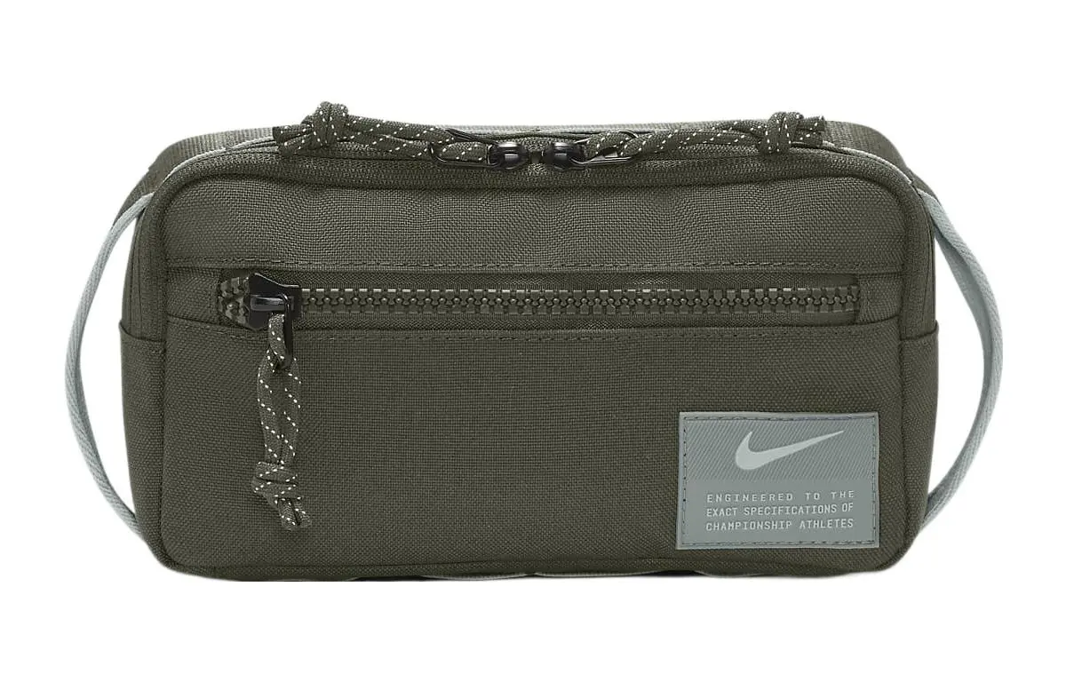 Nike Fabric One Shoulder Crossbody Sling Bag, Fanny Pack Regular Unisex Khaki Green/Khaki Green/Mica Green