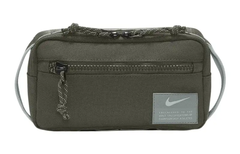 Nike Fabric One Shoulder Crossbody Sling Bag, Fanny Pack Regular Unisex Khaki Green/Khaki Green/Mica Green