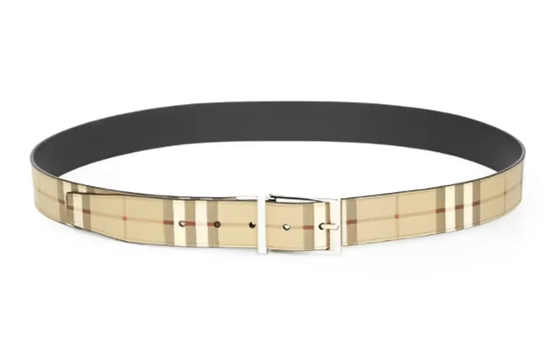 Burberry Checked Buckle Belt