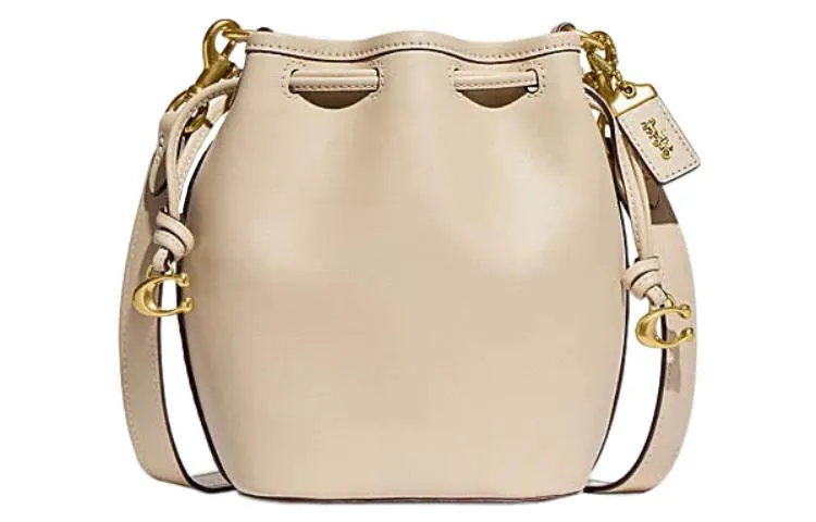 COACH Camila Cow Leather Crossbody Bags Small Women's Ivory White