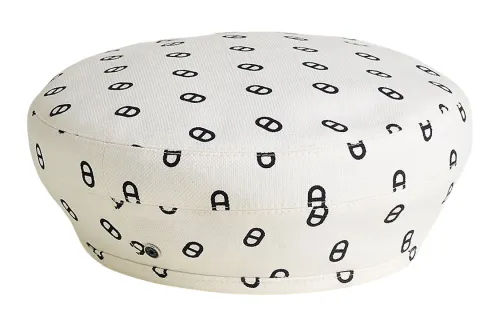 HERMES Chaine D'Ancre Berets Women's Ecru