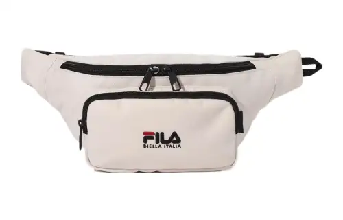 FILA Polyester One Shoulder Crossbody Fanny Pack Regular Unisex Ecru