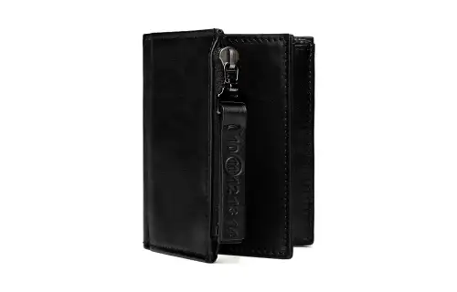 Maison Margiela Smooth Calf Coin Purse Wallet Men's Black