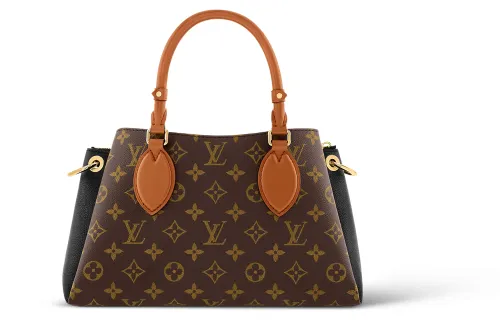 LOUIS VUITTON Canvas With Leather Shoulder Bag, Crossbody Bag, Handbag Small Women's Brown