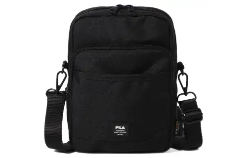 FILA Polyester Crossbody Bag, Shoulder Bag Regular Unisex Black