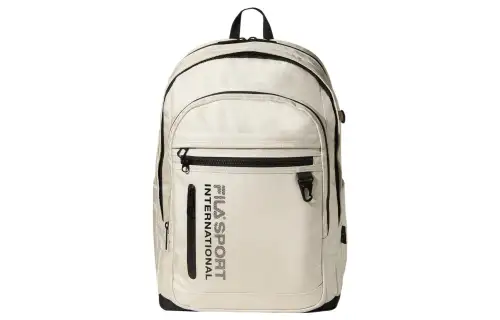 FILA Nylon Backpack Regular Unisex Ecru