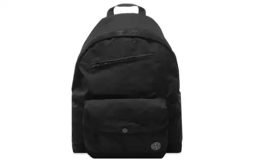 STONE ISLAND Polyurethane Resin Backpack Men's Black