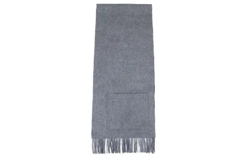 Burberry Knit Scarves Unisex Gray