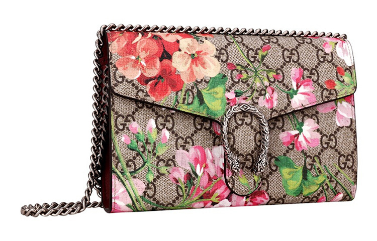 Женская сумка Gucci Dionysus (коричнево-розовая) — фото 2