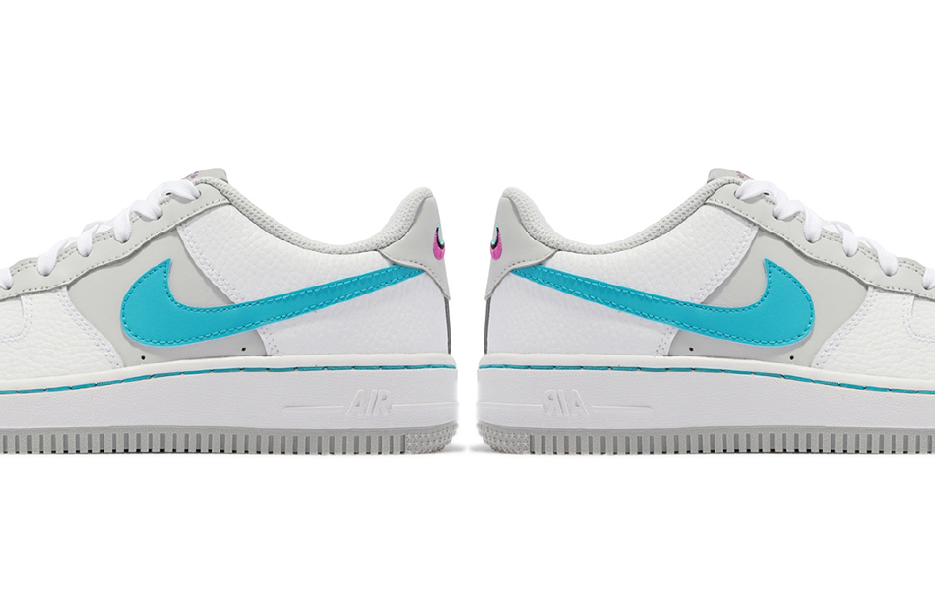 NBA × Nike Air Force 1 Low 75th Anniversary 75th Anniversary White Gray Blue Stitching G Live Preview