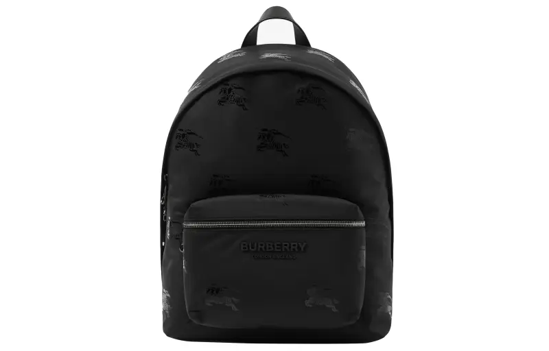 Burberry Leather Backpack Men's Black