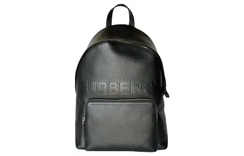 Burberry Leather Backpack Regular Men's Black