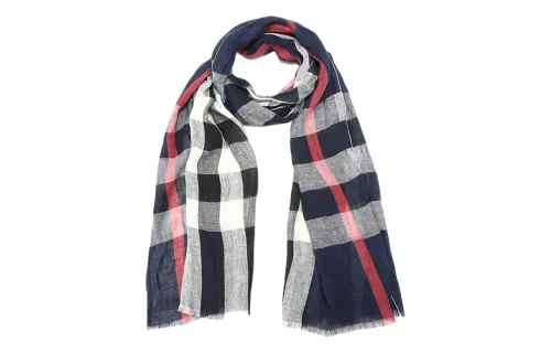 Burberry Knit Scarves Men's Blue