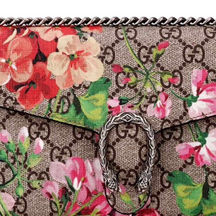 Женская сумка Gucci Dionysus (коричнево-розовая) — фото 5