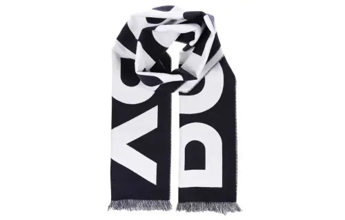 Burberry Wool Knit Scarves Unisex Blue