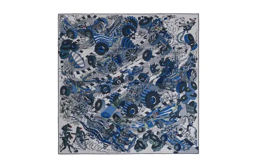 HERMES Scarves Women's Blue