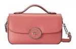 GUCCI Leather Handbag, Shoulder Bag, Crossbody Bag Mini Women's Pink