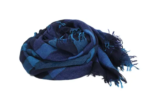 Burberry Knit Scarves Men's Blue