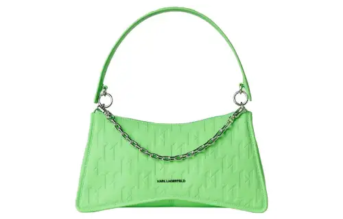 KARL LAGERFELD / Karl Lagerfeld Jeans Leather Crossbody Bag, Shoulder Bag Women's Green