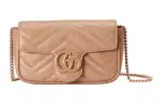 GUCCI GG Marmont Leather Shoulder Bag, Crossbody Bag Women's Pink