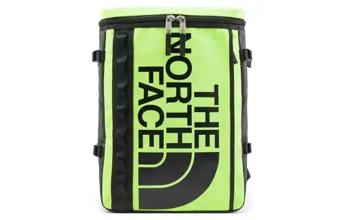 THE NORTH FACE 30L Zip Closure Backpack Outdoor Bag Nylon Yellow Unisex