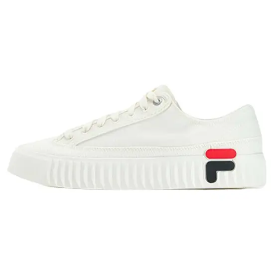 FILA Gear Slip-Resistant Cushioning Low-Top Skateboard Shoes Men's White