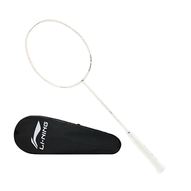 Li Ning WS79S Full Carbon Badminton Rackets Control Type All around Defense Advanced Level 675mm Single Racket White