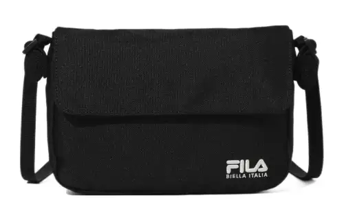 FILA Polyester Shoulder Bag, Crossbody Bag Regular Unisex Black
